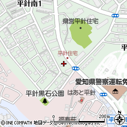 名古屋大学平針宿舎周辺の地図