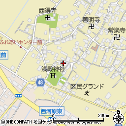 滋賀県野洲市比留田681-2周辺の地図