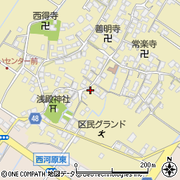 滋賀県野洲市比留田672周辺の地図