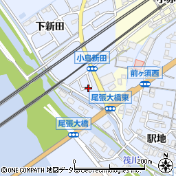 愛知県弥富市小島町附新田周辺の地図