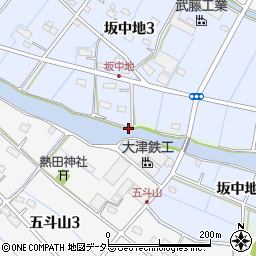 愛知県弥富市坂中地町南郷周辺の地図