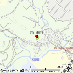 西山神社周辺の地図