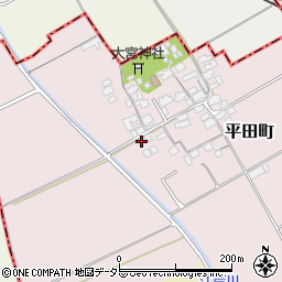 滋賀県東近江市平田町456周辺の地図