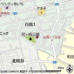 愛知県愛知郡東郷町白鳥1丁目16-2周辺の地図