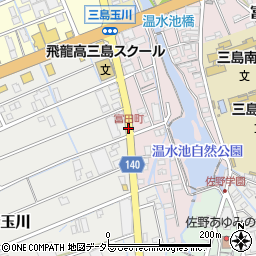 富田町周辺の地図