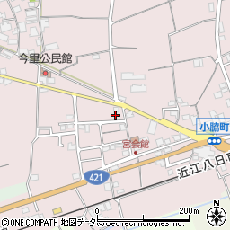 滋賀県東近江市小脇町1677-2周辺の地図