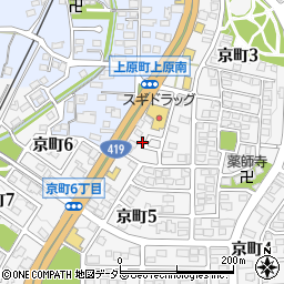 愛知県豊田市京町3丁目102周辺の地図