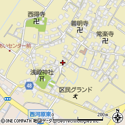 滋賀県野洲市比留田673周辺の地図