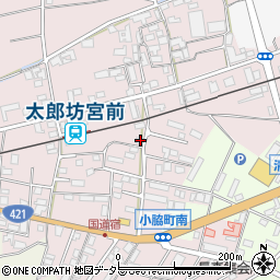 滋賀県東近江市小脇町2388-2周辺の地図