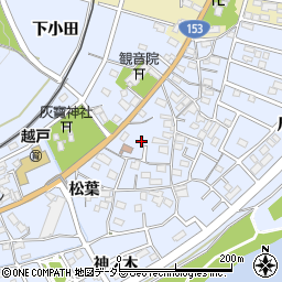 愛知県豊田市越戸町松葉61周辺の地図