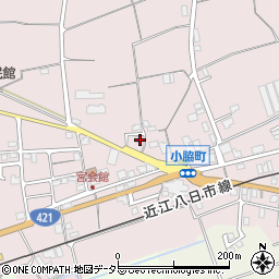 滋賀県東近江市小脇町1398周辺の地図