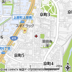 愛知県豊田市京町3丁目104周辺の地図