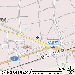 滋賀県東近江市小脇町1394周辺の地図
