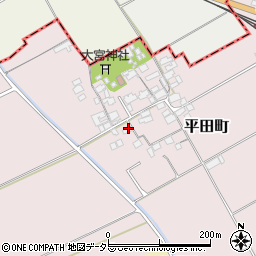 滋賀県東近江市平田町459周辺の地図
