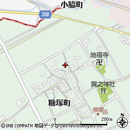 滋賀県東近江市糠塚町199周辺の地図