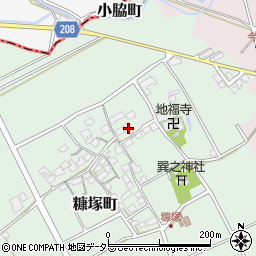 滋賀県東近江市糠塚町112周辺の地図