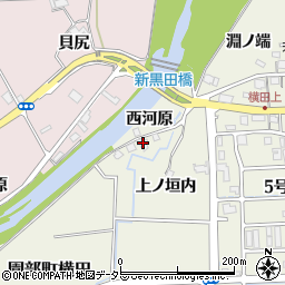 京都府南丹市園部町横田西河原周辺の地図