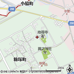 滋賀県東近江市糠塚町119周辺の地図