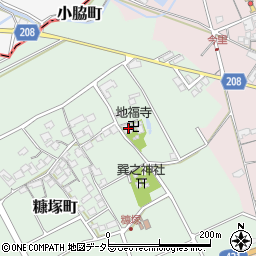 滋賀県東近江市糠塚町70周辺の地図