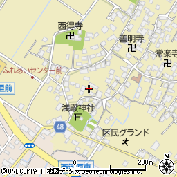 滋賀県野洲市比留田680周辺の地図