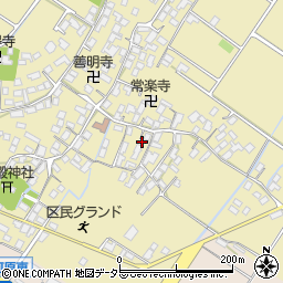 滋賀県野洲市比留田77周辺の地図