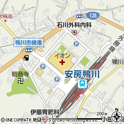 イオン鴨川店周辺の地図