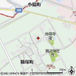 滋賀県東近江市糠塚町111周辺の地図