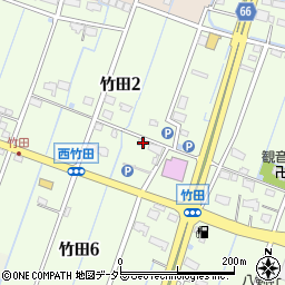 愛知県弥富市竹田2丁目103周辺の地図