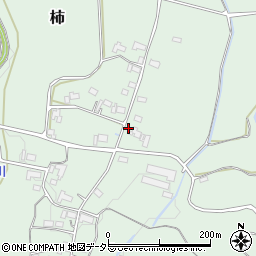 岡山県勝田郡奈義町柿1220周辺の地図