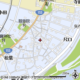 愛知県豊田市越戸町松葉32周辺の地図