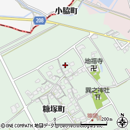滋賀県東近江市糠塚町103周辺の地図