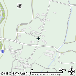 岡山県勝田郡奈義町柿794周辺の地図