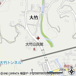 静岡県田方郡函南町大竹周辺の地図