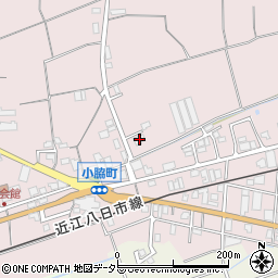 滋賀県東近江市小脇町1195-3周辺の地図