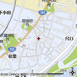 愛知県豊田市越戸町松葉29周辺の地図