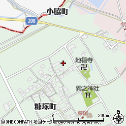 滋賀県東近江市糠塚町105周辺の地図