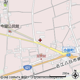 滋賀県東近江市小脇町1439-5周辺の地図