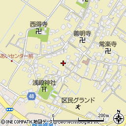 滋賀県野洲市比留田676周辺の地図