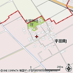 滋賀県東近江市平田町521周辺の地図