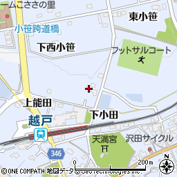 愛知県豊田市越戸町上能田143周辺の地図