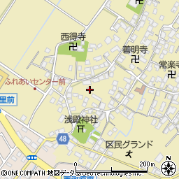 滋賀県野洲市比留田878周辺の地図