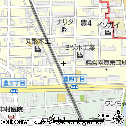 名鉄協商豊４丁目第３駐車場周辺の地図