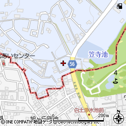 愛知県日進市赤池町箕ノ手116-17周辺の地図