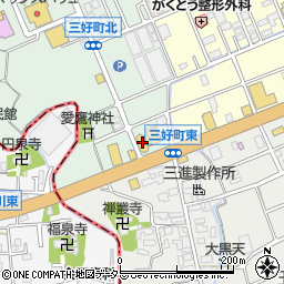 静岡トヨタ自動車三島店周辺の地図