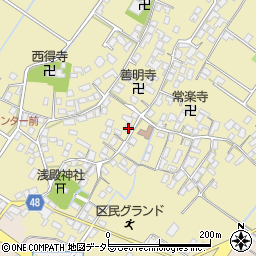 滋賀県野洲市比留田661-1周辺の地図