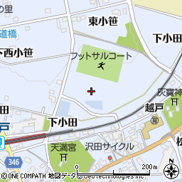 愛知県豊田市越戸町周辺の地図
