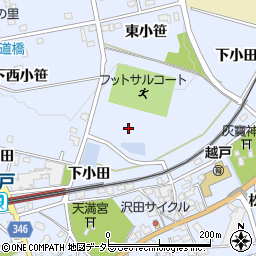 愛知県豊田市越戸町周辺の地図