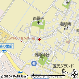 滋賀県野洲市比留田869周辺の地図