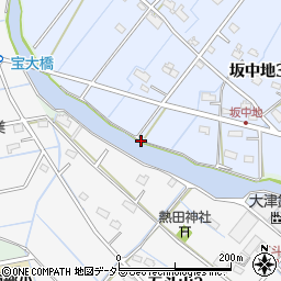 愛知県弥富市坂中地町扇割周辺の地図
