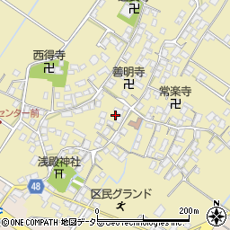 滋賀県野洲市比留田661周辺の地図
